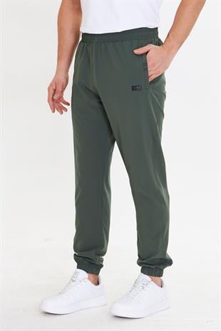 Erkek StretchFit Esnek Lastik Paçalı Eşofman Altı Haki 2663-H