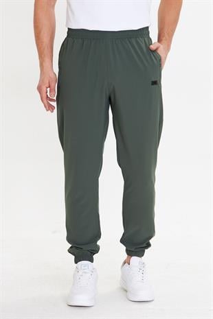Erkek StretchFit Esnek Lastik Paçalı Eşofman Altı Haki 2663-H