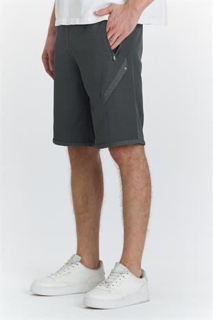 Erkek Polycotton Şort Siyah 6050-S