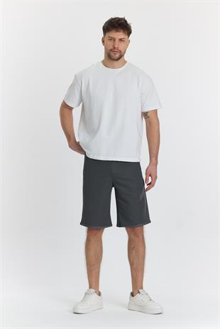 Erkek Polycotton Şort Siyah 6050-S