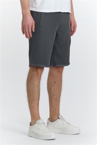 Erkek Polycotton Şort Siyah 6050-S