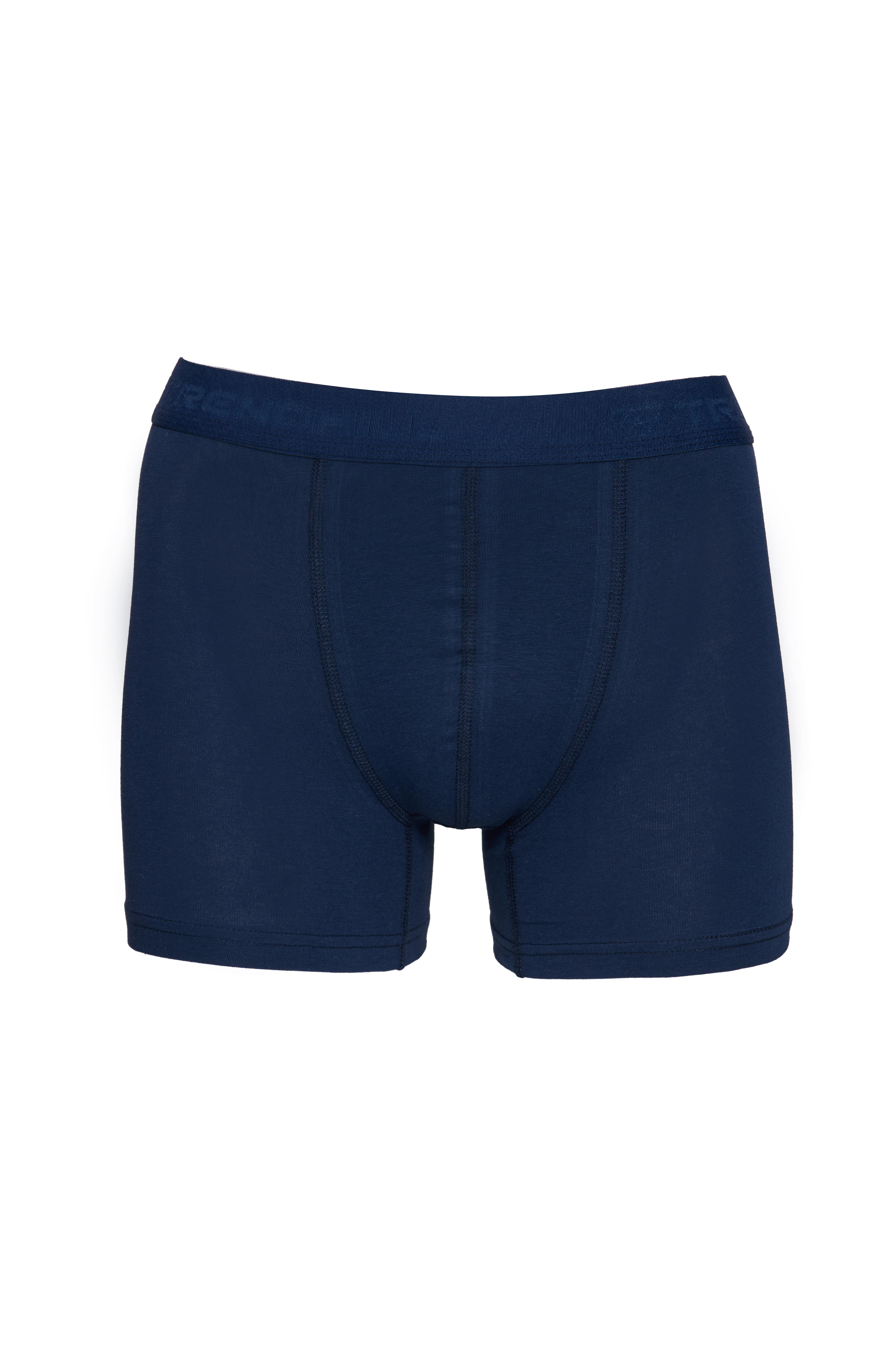 Erkek Pamuklu Likralı Esnek Kumaş Boxer Lacivert 7811-L