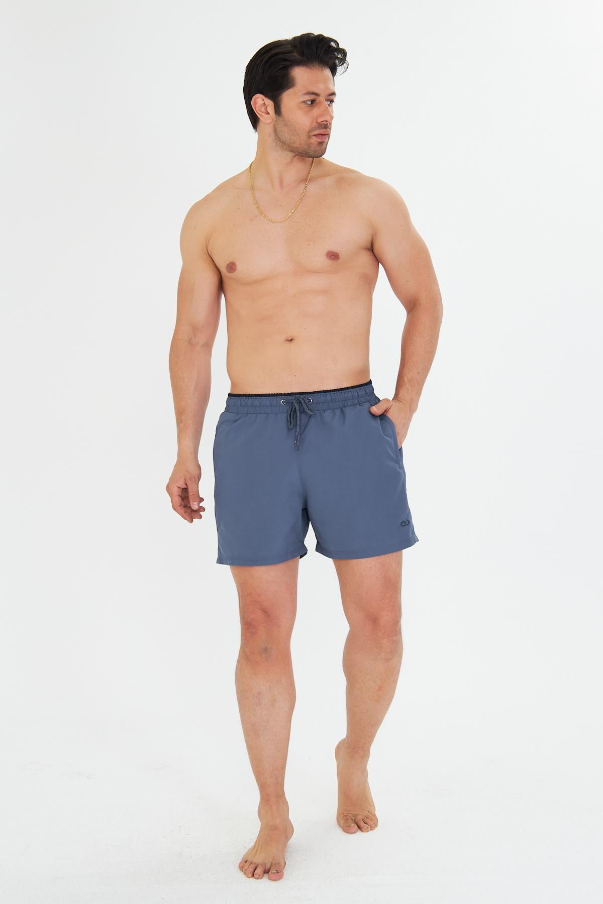 Erkek Deniz Şort Mayo İndigo 3270-İ