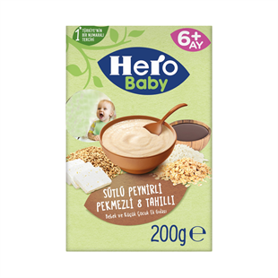 Hero Baby Sütlü 8 Tahıllı Pekmezli 200 GrBebek MamasıHero BabyAI-004.001.165