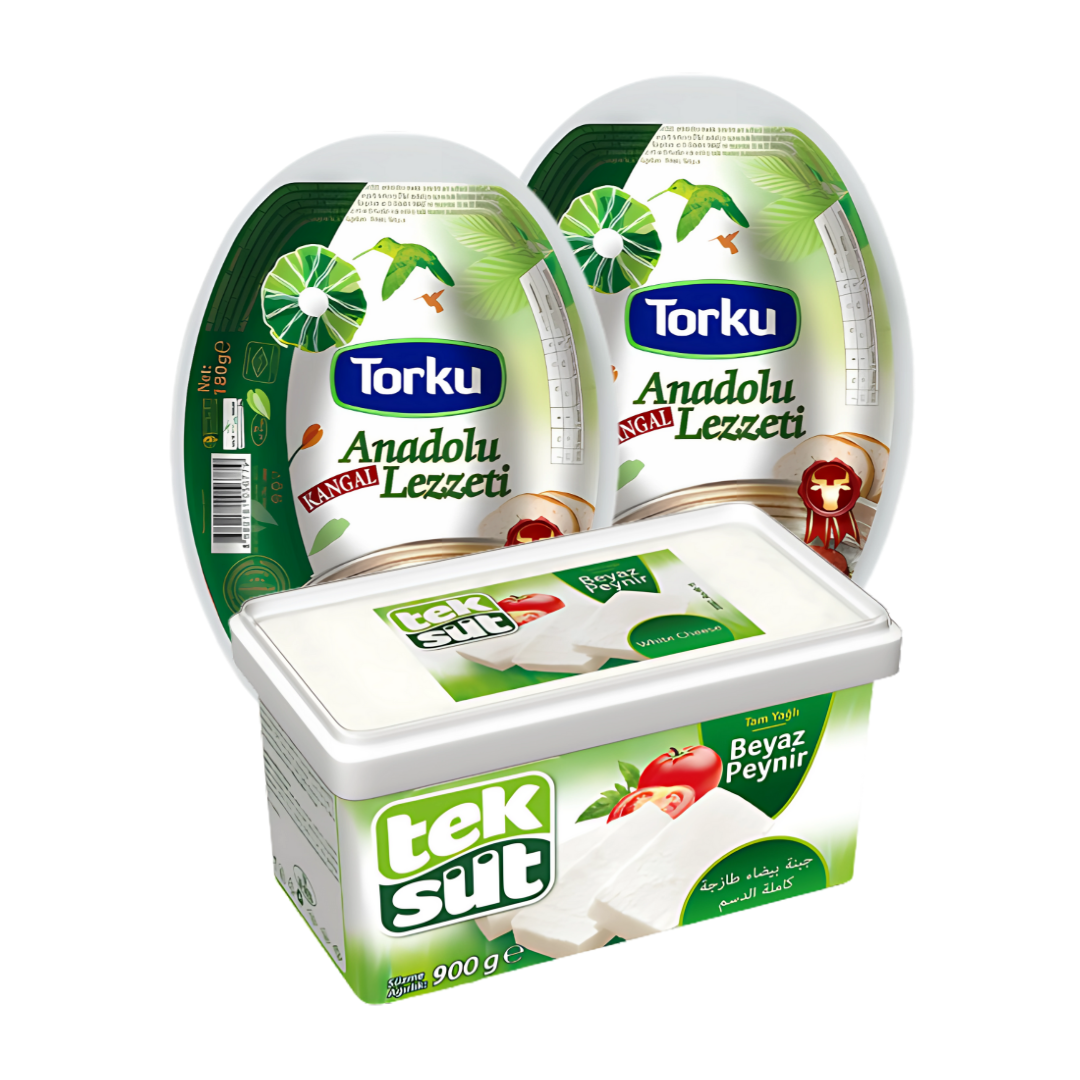 Kahvaltılık Mini Set – Beyaz Peynir & Kangal Sucuk
