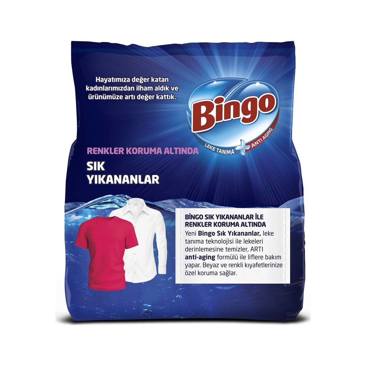 Bingo Matik Sık Yıkananlar Çamaşır Deterjanı Tüm Renkler (9 kg)