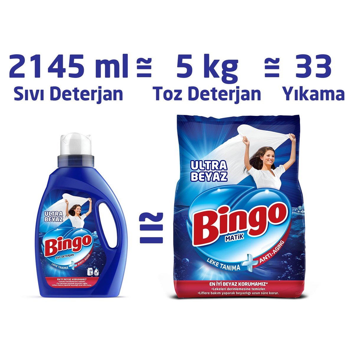 Bingo Sıvı Deterjan Ultra Beyaz 2145 ML