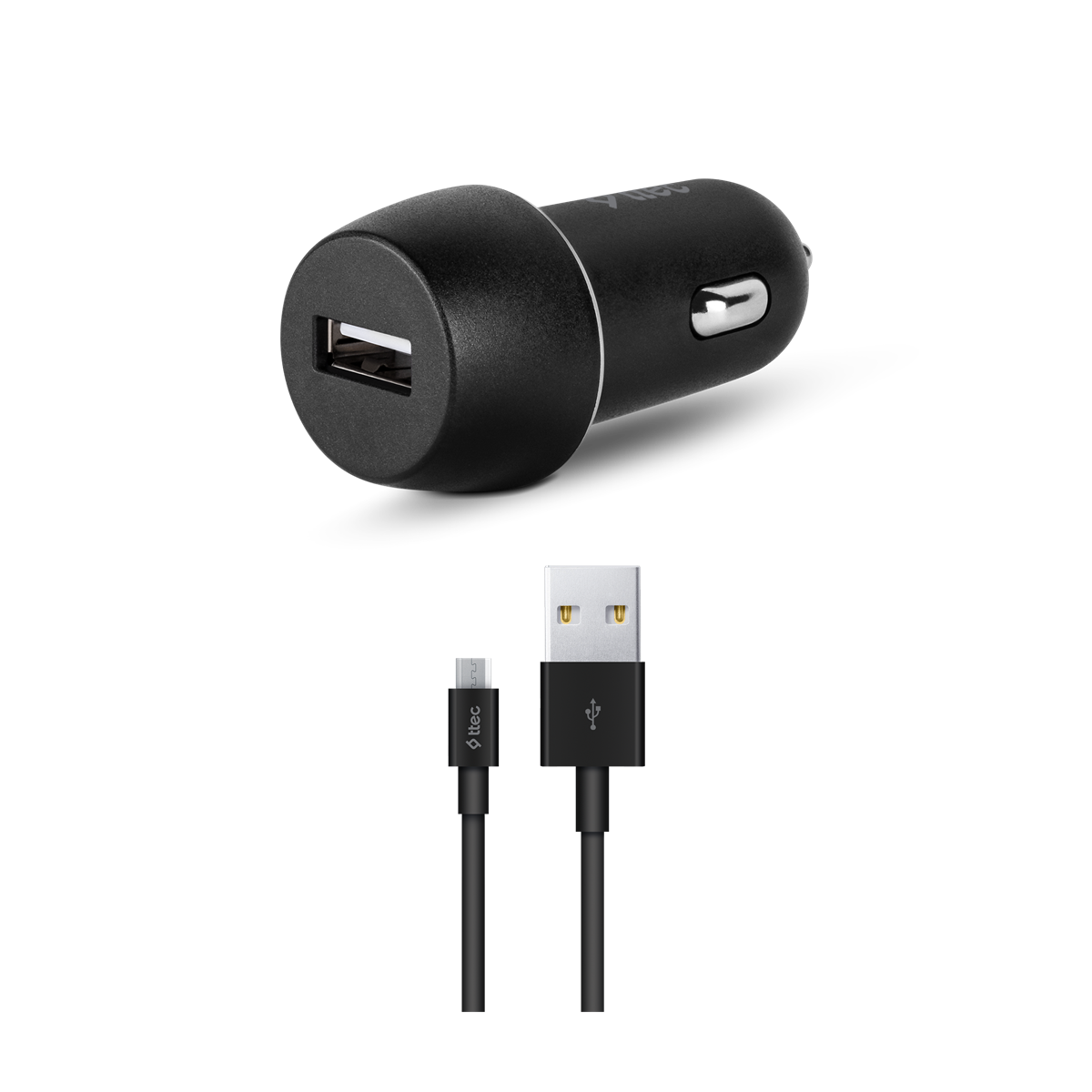 TTEC 2CKS20MS SmartCharger 2.1A Araç Şarj Aleti + Micro USB Kablo Siyah