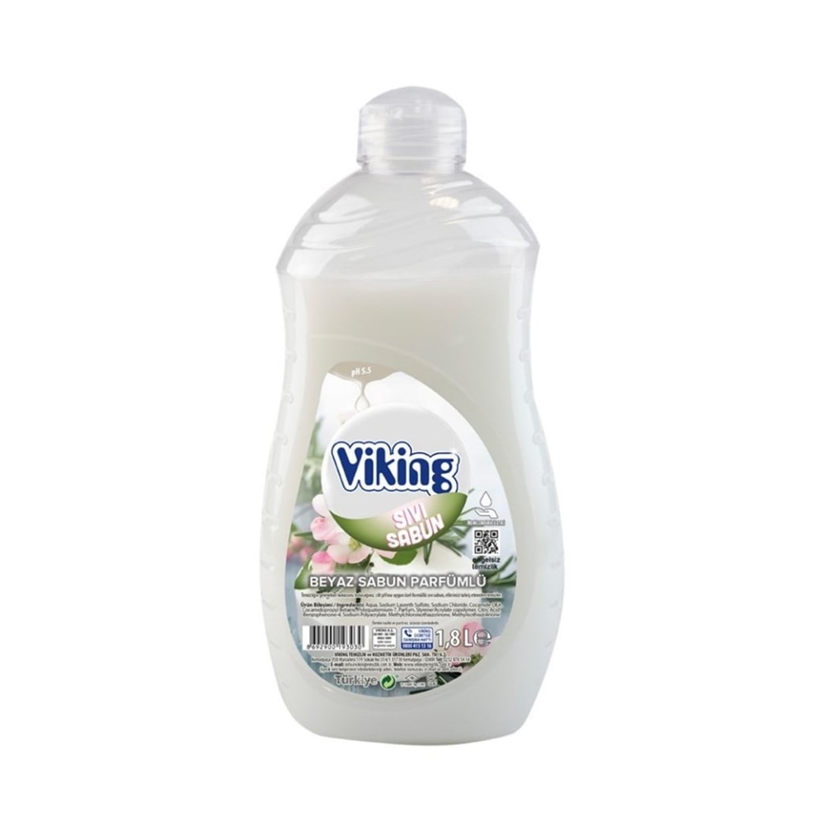 Viking Beyaz Sabun Parfümlü Sıvı Sabun (1800 ml)