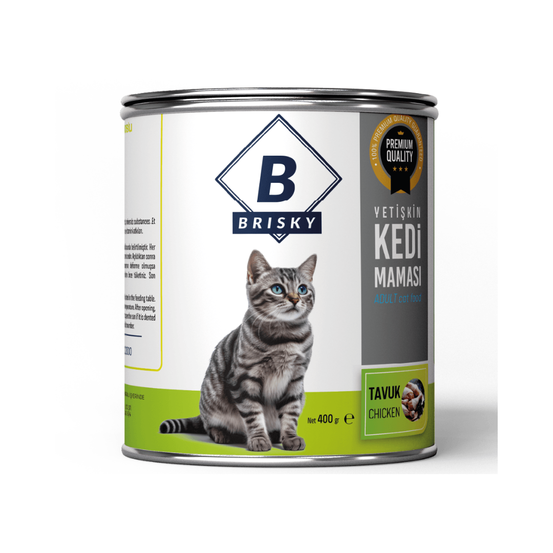 Brısky Yetişkin Tavuk Etli  Konserve Yaş Mama 400 Gr