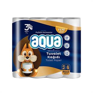 Aqua 3 Katlı Tuvalet Kağıdı 24Lü