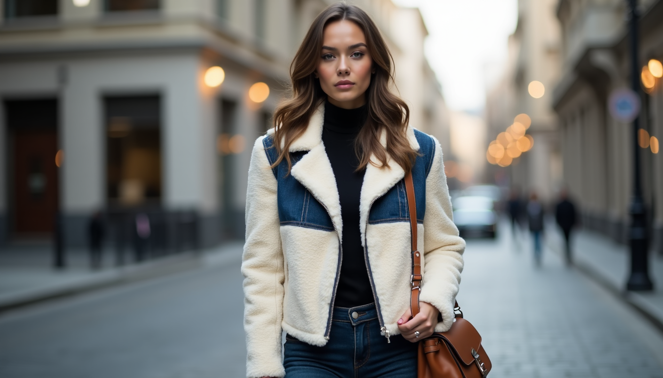 Kot Detaylı Peluş Ceket Modelleri