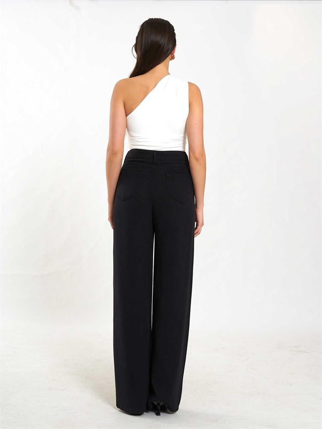 071897 Tokalı Tek Omuz BodySuit Ekru