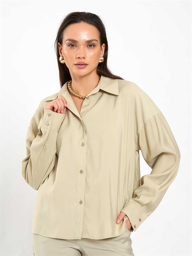 080798 Basic Gömlek Açık Yeşil