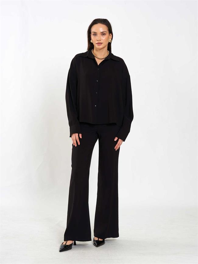 080798 Basic Gömlek Siyah