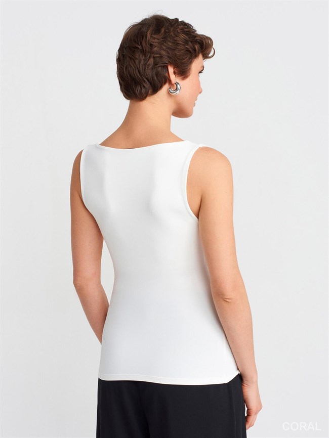 20977 Kalın Askılı Atlet Ekru