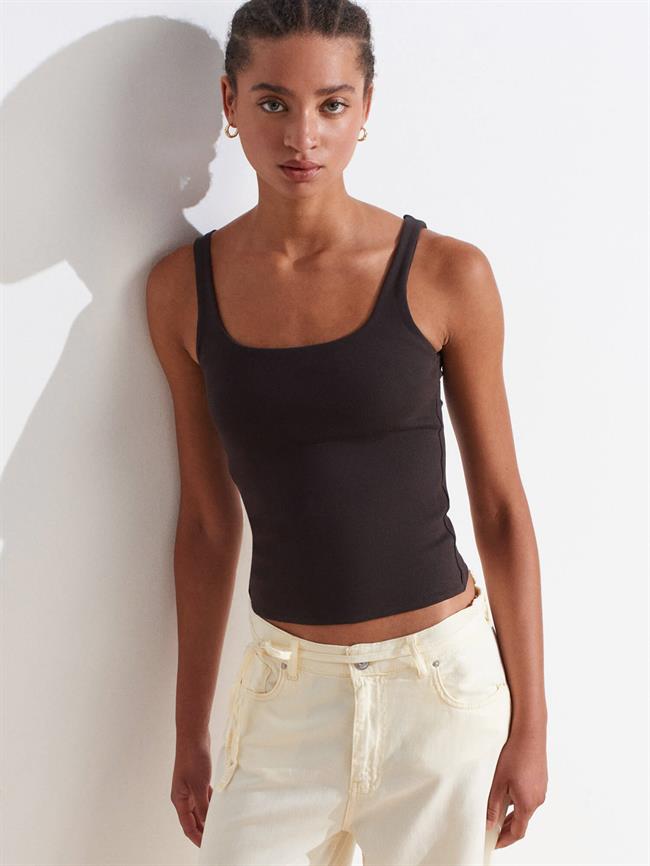 Askılı Uzun Atlet 21057 Koyu Kahve