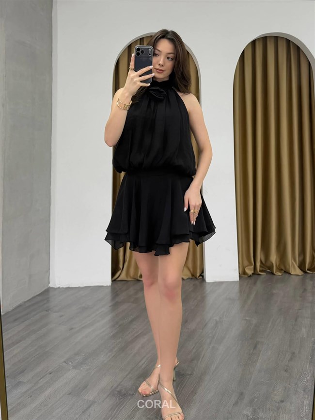 Beli Nervürlü Mini Etek 041182 Siyah