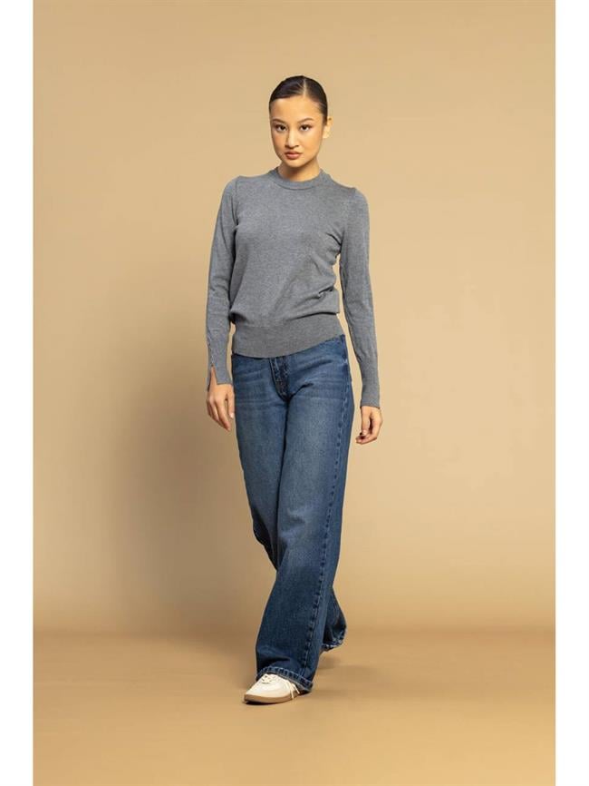 Bisiklet Yaka Triko 4690 Antrasit