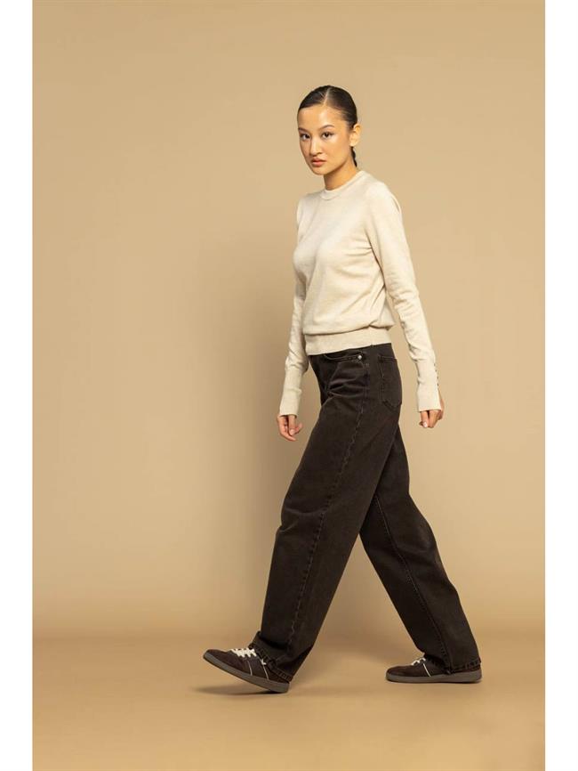 Bisiklet Yaka Triko 4690 Taş