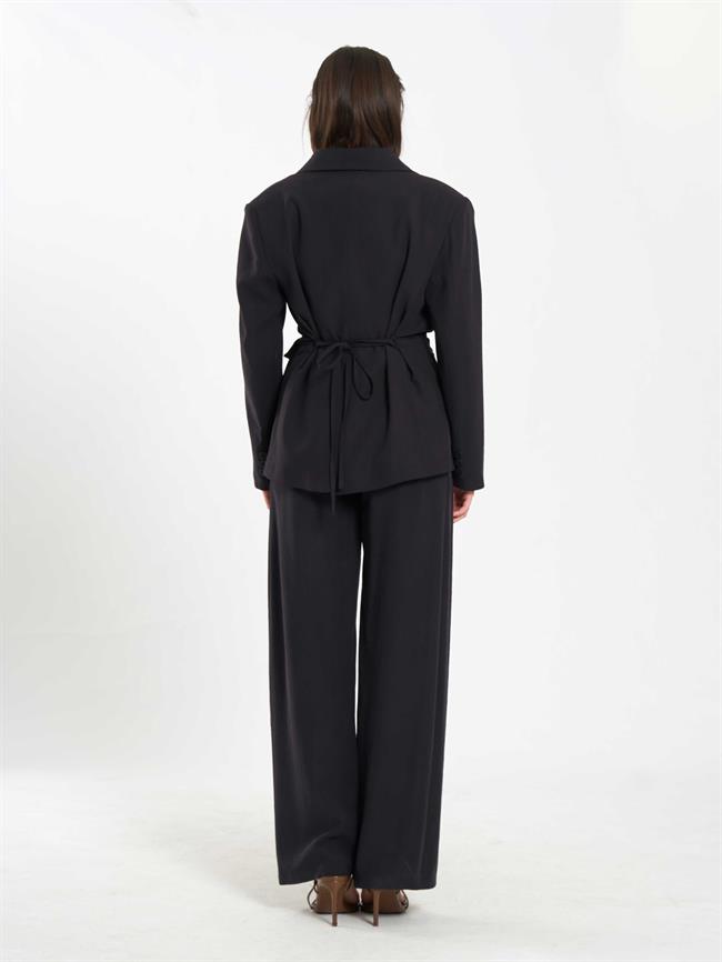 Çantalı Oversize Ceket 131057 Siyah