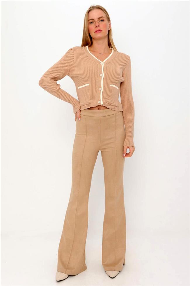 Cepli Fitilli Kısa Hırka Bisküvi - Vanilya