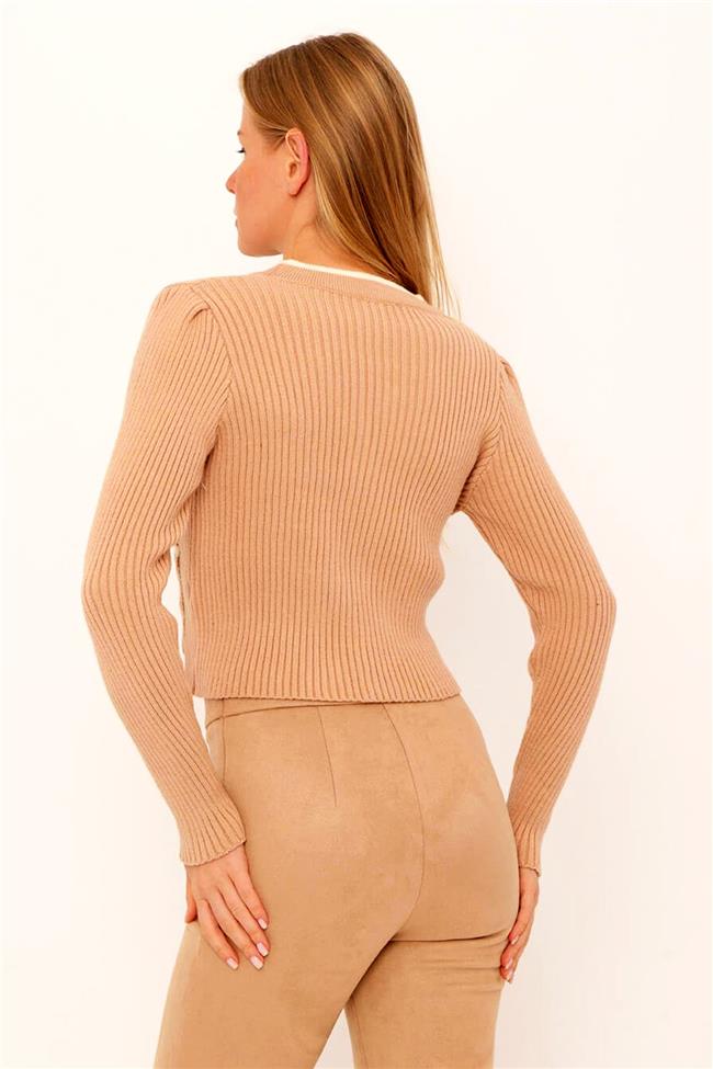 Cepli Fitilli Kısa Hırka Bisküvi - Vanilya