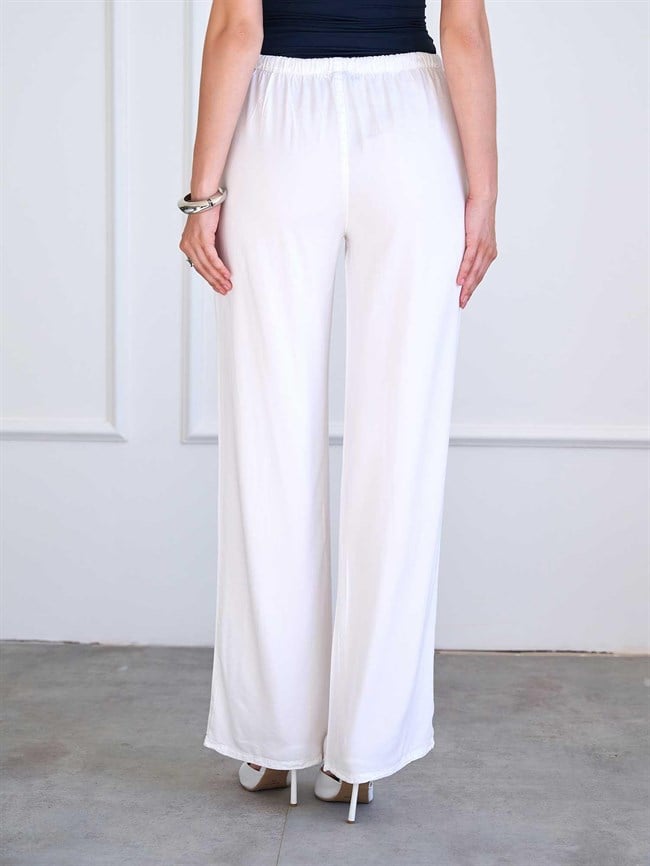 Düz Paça Pantolon 031686 Beyaz