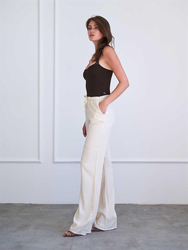 Düz Paça Pantolon 031686 Taş