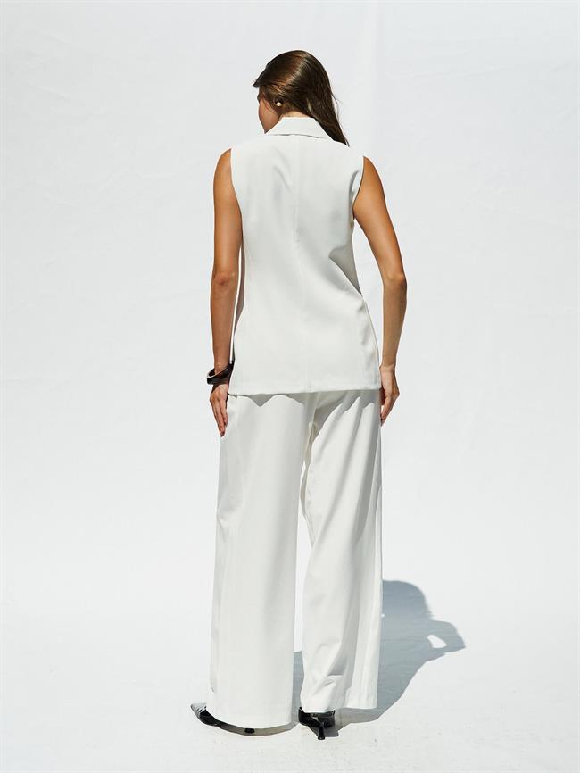 Fleto Cepli Yelek 120685 Ekru