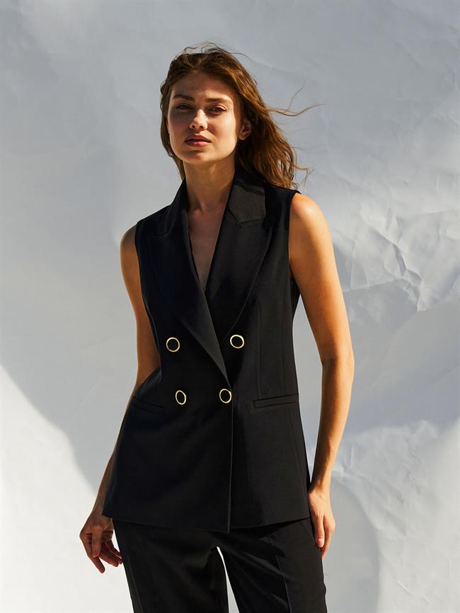 Fleto Cepli Yelek 120685 Siyah