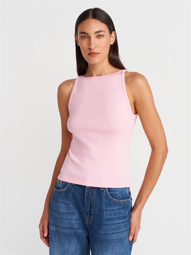 Geniş Yaka Atlet 21048 Pembe