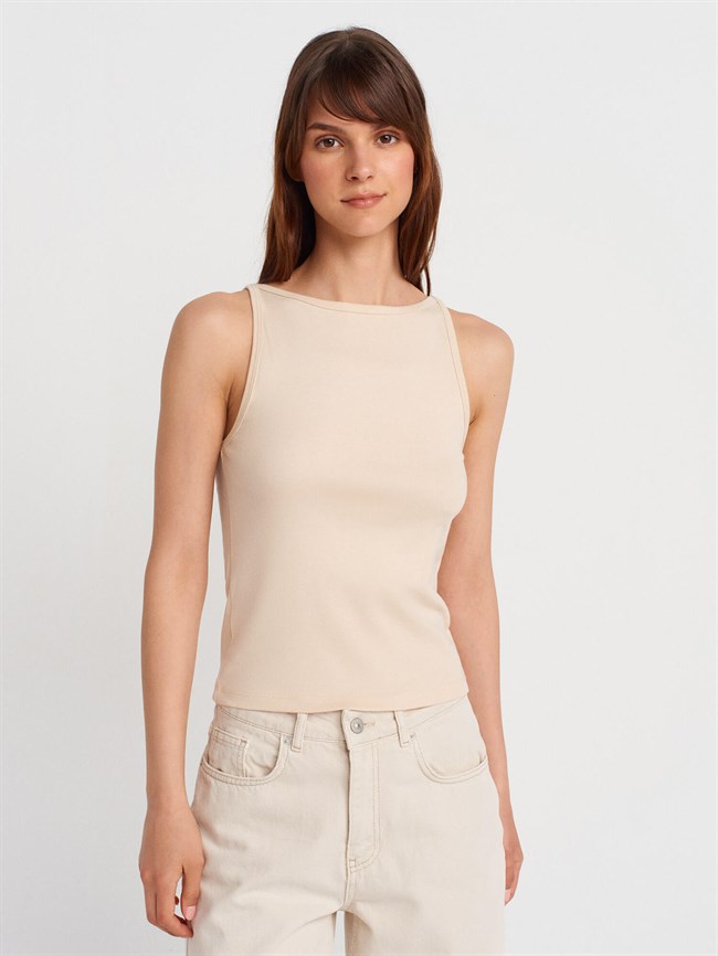 Geniş Yaka Atlet 21048 Taş