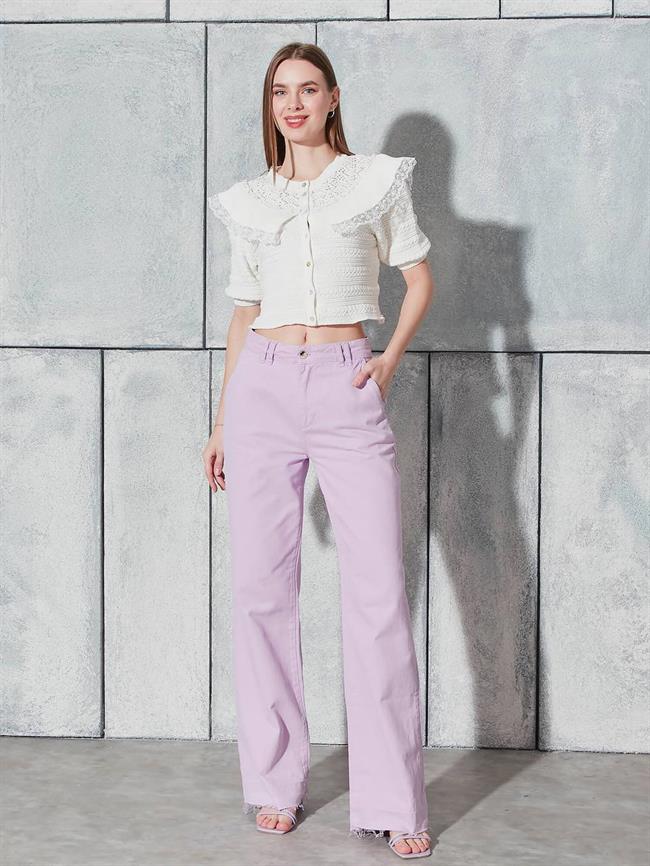 Göğsü Volanlı Hırka Kemik