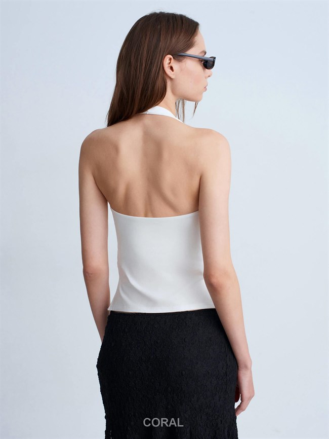 Halter Yaka Badi 32726 Ekru