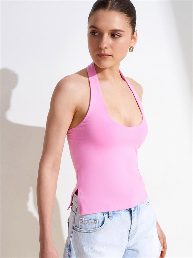 Halter Yaka Badi 32726 Pembe