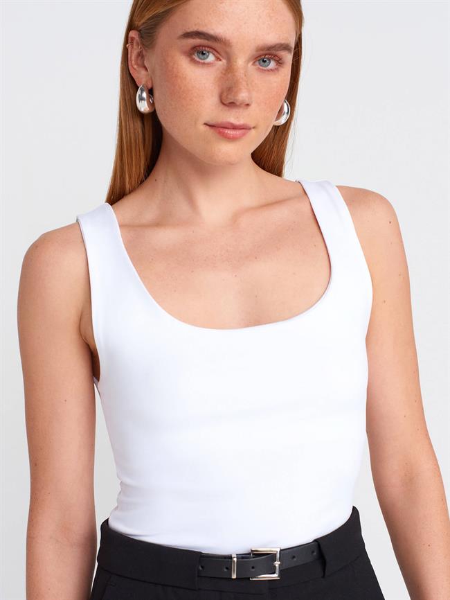 Kalın Askılı Atlet 20977 Beyaz