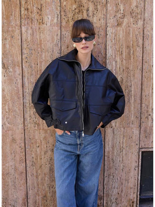 Kolu Cırcıtlı Ceket 9590 Siyah