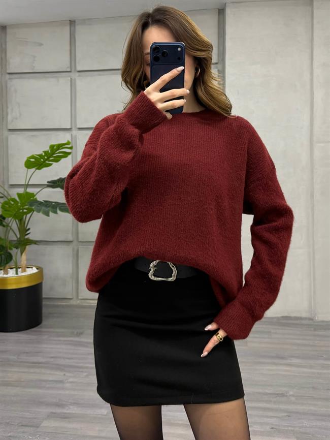 Oslo Yaka Kazak 7727 Bordo