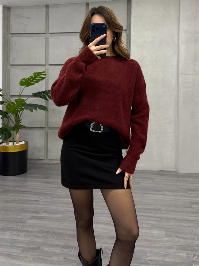 Oslo Yaka Kazak 7727 Bordo