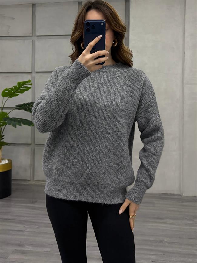 Oslo Yaka Kazak 7727 Gri