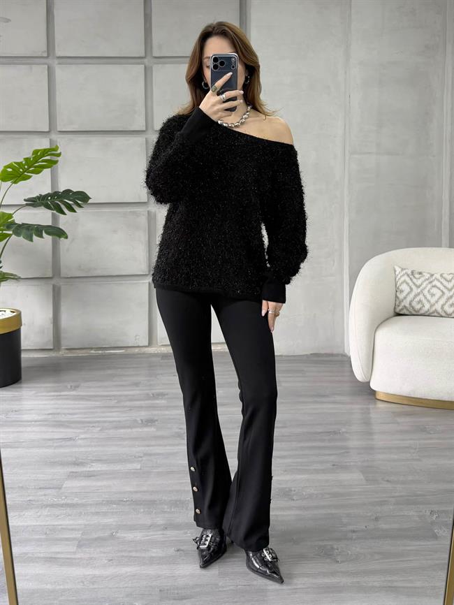 Sakallı Kazak 7681 Siyah