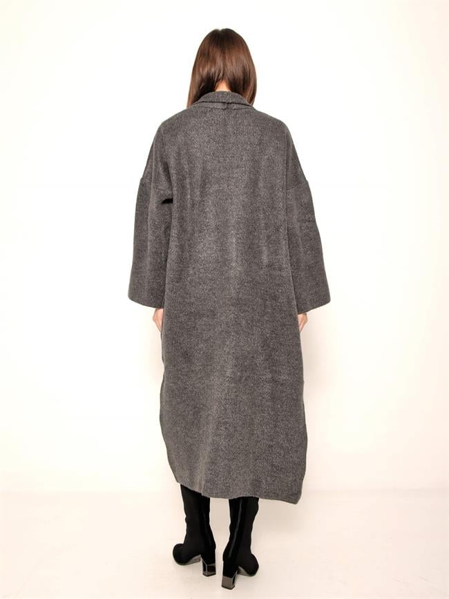 Salaş Triko Hırka 91828 Antrasit