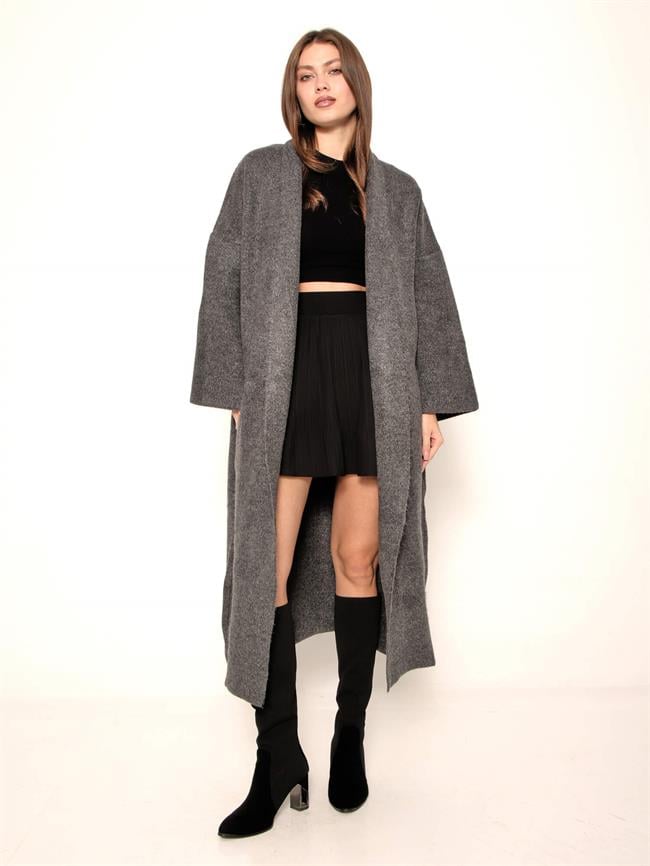 Salaş Triko Hırka 91828 Antrasit