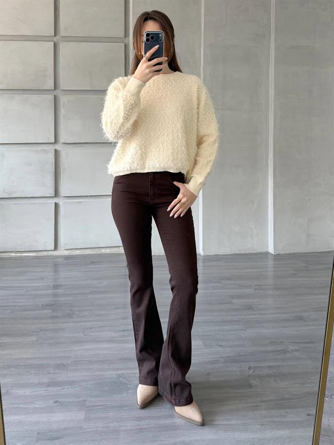 Simli Sakallı Kazak 7682 Vanilya