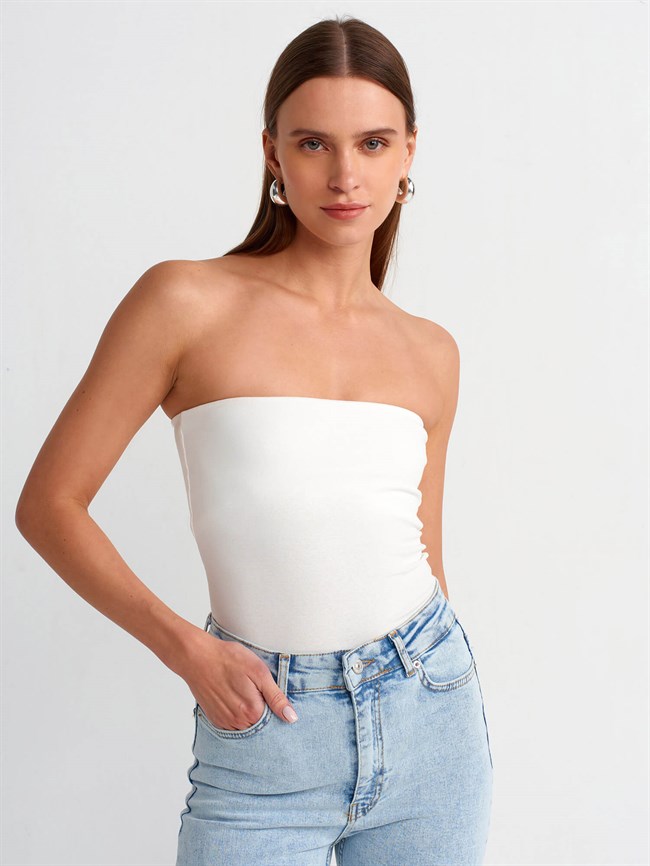 Straplez Büstiyer 20659 Ekru