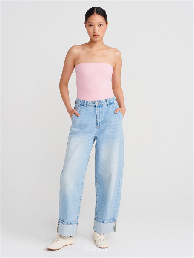 Straplez Büstiyer 21103 Pembe