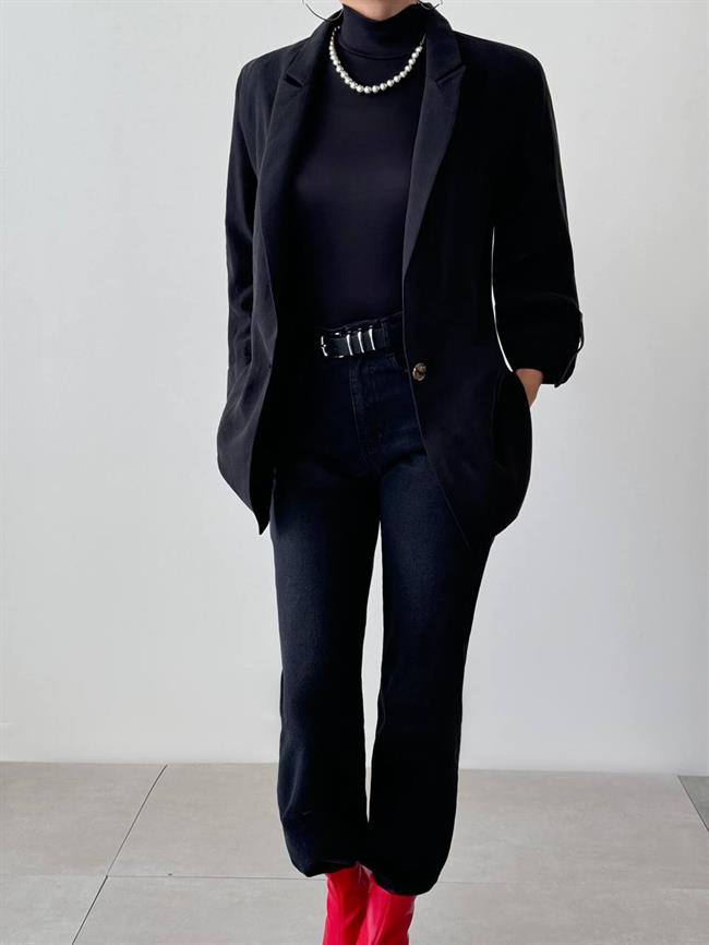 Tek Düğmeli Ceket 2003 Siyah