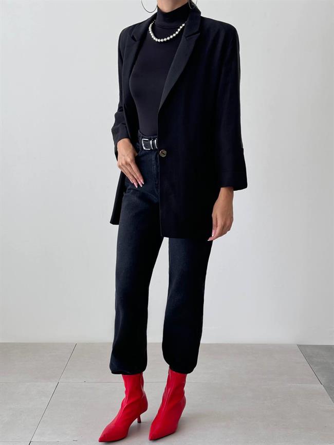 Tek Düğmeli Ceket 2003 Siyah