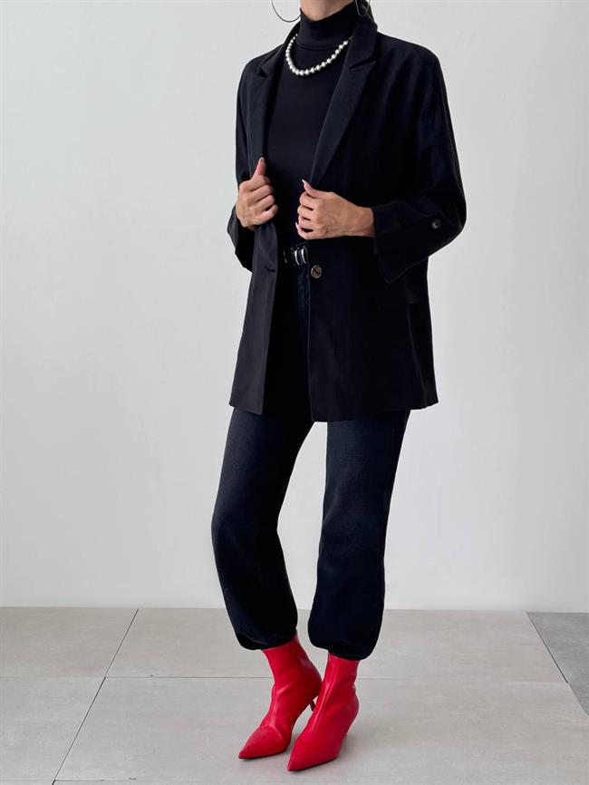 Tek Düğmeli Ceket 2003 Siyah